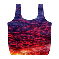 Blood Red Sunrise Full Print Recycle Bag (l)