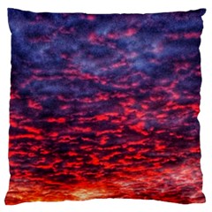 Blood Red Sunrise Standard Flano Cushion Case (one Side) by okhismakingart