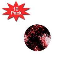 Red Thistle 1  Mini Buttons (10 Pack)  by okhismakingart