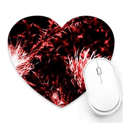 Red Thistle Heart Mousepads by okhismakingart