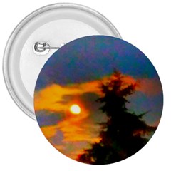 Sunrise And Fir Tree 3  Buttons by okhismakingart