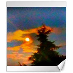 Sunrise And Fir Tree Canvas 20  X 24  by okhismakingart