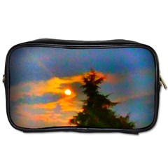 Sunrise And Fir Tree Toiletries Bag (two Sides) by okhismakingart