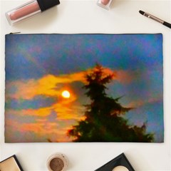 Sunrise And Fir Tree Cosmetic Bag (xxl) by okhismakingart