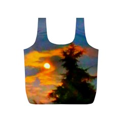 Sunrise And Fir Tree Full Print Recycle Bag (s) by okhismakingart