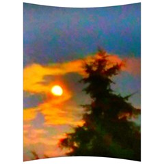 Sunrise And Fir Tree Back Support Cushion by okhismakingart