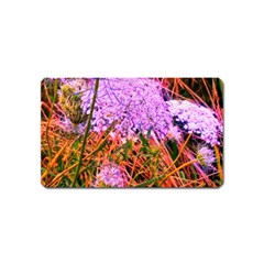 Blue Tinted Queen Anne s Lace Magnet (name Card) by okhismakingart