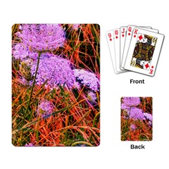 Blue Tinted Queen Anne s Lace Playing Cards Single Design by okhismakingart