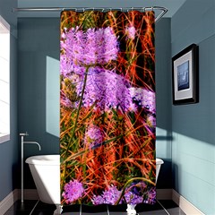 Blue Tinted Queen Anne s Lace Shower Curtain 36  X 72  (stall)  by okhismakingart