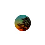 Turquoise Sunset 1  Mini Buttons Front