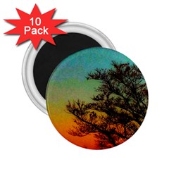 Turquoise Sunset 2 25  Magnets (10 Pack)  by okhismakingart