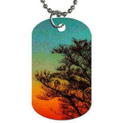 Turquoise Sunset Dog Tag (one Side) by okhismakingart