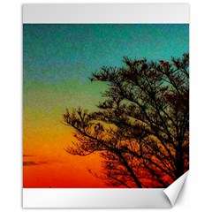 Turquoise Sunset Canvas 16  X 20  by okhismakingart