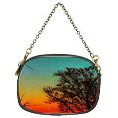 Turquoise Sunset Chain Purse (two Sides) by okhismakingart