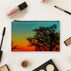 Turquoise Sunset Cosmetic Bag (medium) by okhismakingart