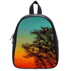 Turquoise Sunset School Bag (small) by okhismakingart