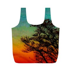 Turquoise Sunset Full Print Recycle Bag (m) by okhismakingart