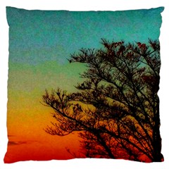 Turquoise Sunset Standard Flano Cushion Case (two Sides) by okhismakingart