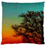 Turquoise Sunset Standard Flano Cushion Case (Two Sides) Back