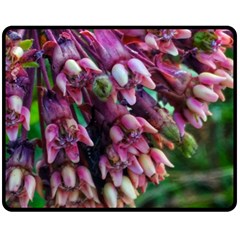 Milkweed Double Sided Fleece Blanket (medium)  by okhismakingart