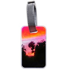 Sunset And Geraniums Luggage Tags (two Sides) by okhismakingart