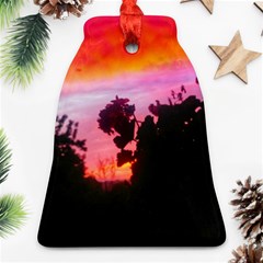 Sunset And Geraniums Ornament (bell) by okhismakingart