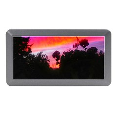 Sunset And Geraniums Memory Card Reader (mini) by okhismakingart