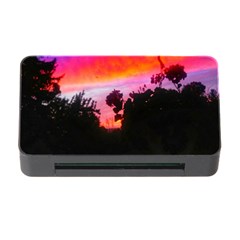 Sunset And Geraniums Memory Card Reader With Cf by okhismakingart