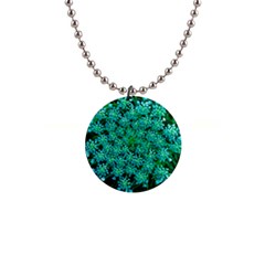 Turquoise Queen Anne s Lace 1  Button Necklace by okhismakingart