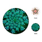 Turquoise Queen Anne s Lace Playing Cards (Round) Front