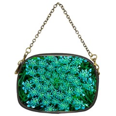 Turquoise Queen Anne s Lace Chain Purse (two Sides) by okhismakingart