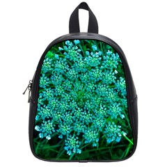 Turquoise Queen Anne s Lace School Bag (small) by okhismakingart