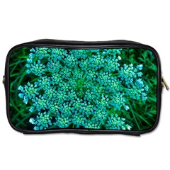 Turquoise Queen Anne s Lace Toiletries Bag (two Sides) by okhismakingart