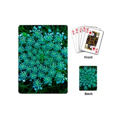 Turquoise Queen Anne s Lace Playing Cards (mini) by okhismakingart