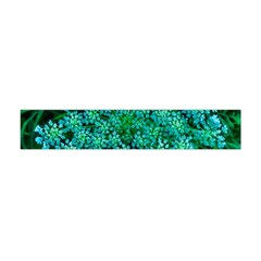 Turquoise Queen Anne s Lace Flano Scarf (mini) by okhismakingart