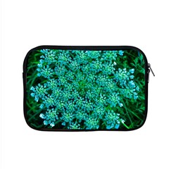 Turquoise Queen Anne s Lace Apple Macbook Pro 15  Zipper Case by okhismakingart