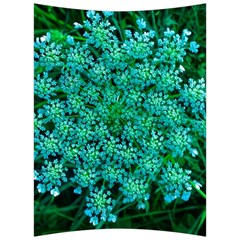 Turquoise Queen Anne s Lace Back Support Cushion by okhismakingart