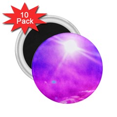 Purple Sun 2 25  Magnets (10 Pack)  by okhismakingart