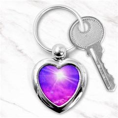 Purple Sun Key Chains (heart)  by okhismakingart