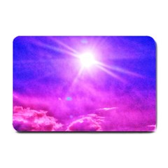 Purple Sun Small Doormat  by okhismakingart