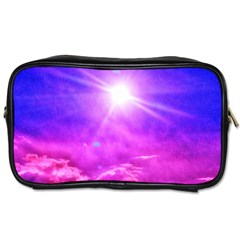 Purple Sun Toiletries Bag (two Sides) by okhismakingart