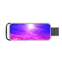 Purple Sun Portable Usb Flash (one Side)