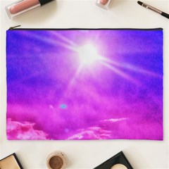 Purple Sun Cosmetic Bag (xxxl) by okhismakingart