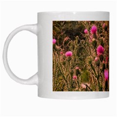 Thistle Field White Mugs by okhismakingart