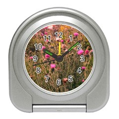 Thistle Field Travel Alarm Clock by okhismakingart