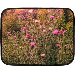 Thistle Field Fleece Blanket (mini) by okhismakingart