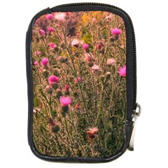 Thistle Field Compact Camera Leather Case by okhismakingart