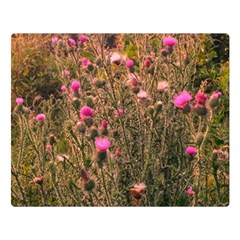 Thistle Field Double Sided Flano Blanket (large)  by okhismakingart