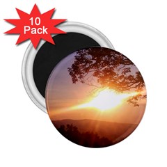 Mountain Sunset 2 25  Magnets (10 Pack)  by okhismakingart