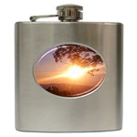 Mountain Sunset Hip Flask (6 oz) Front